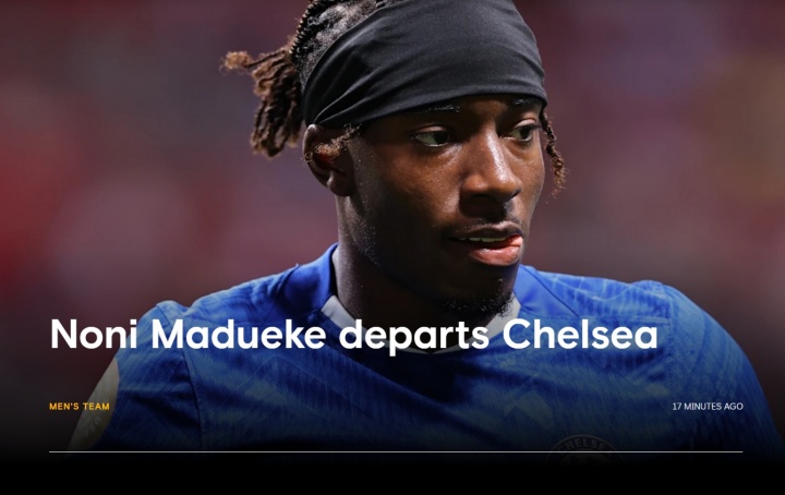 b体育官网-切尔西官网发文告别马杜埃凯：感谢你的付出，祝未来一切顺利